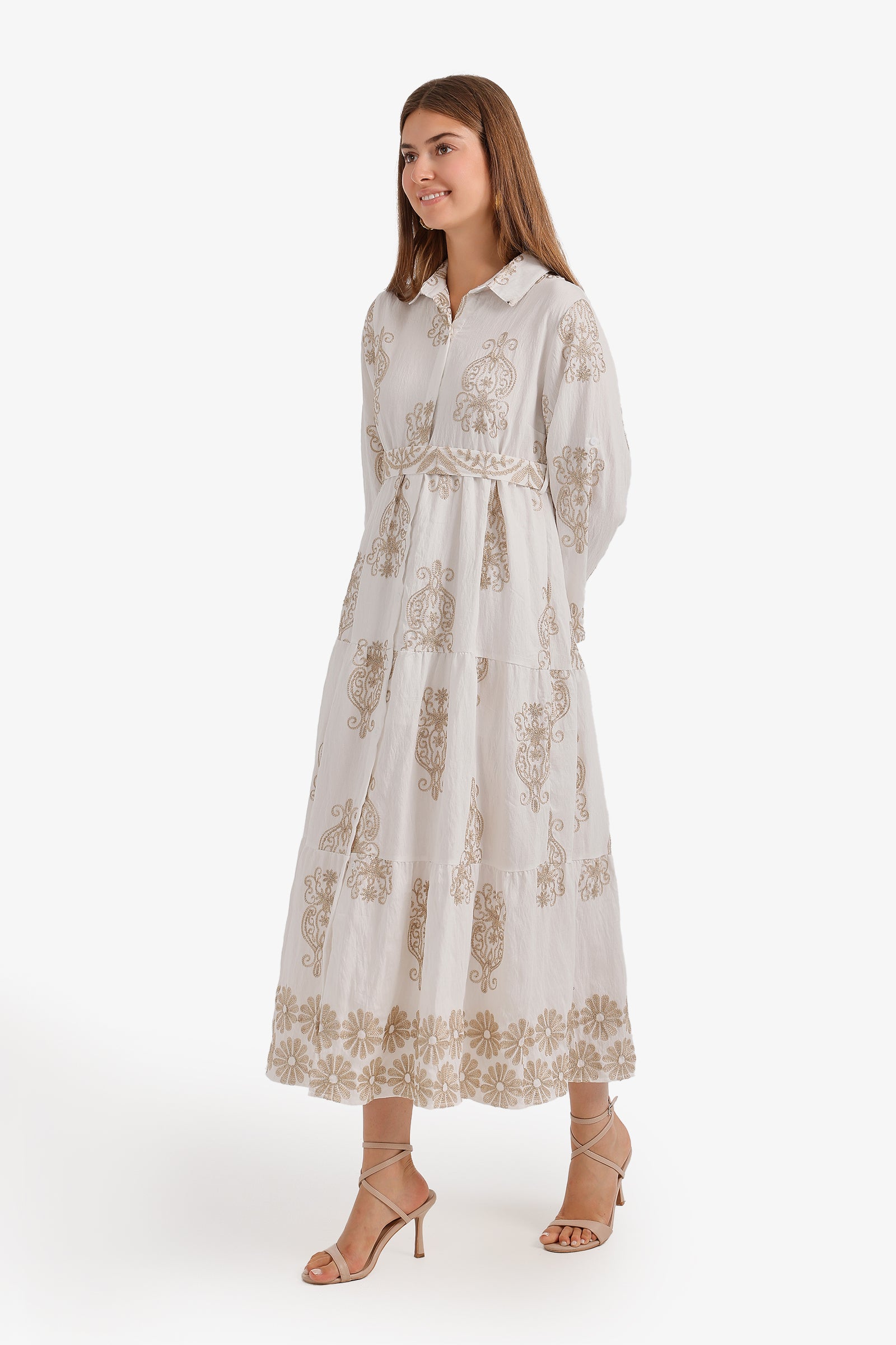 Tiered Midi Dress
