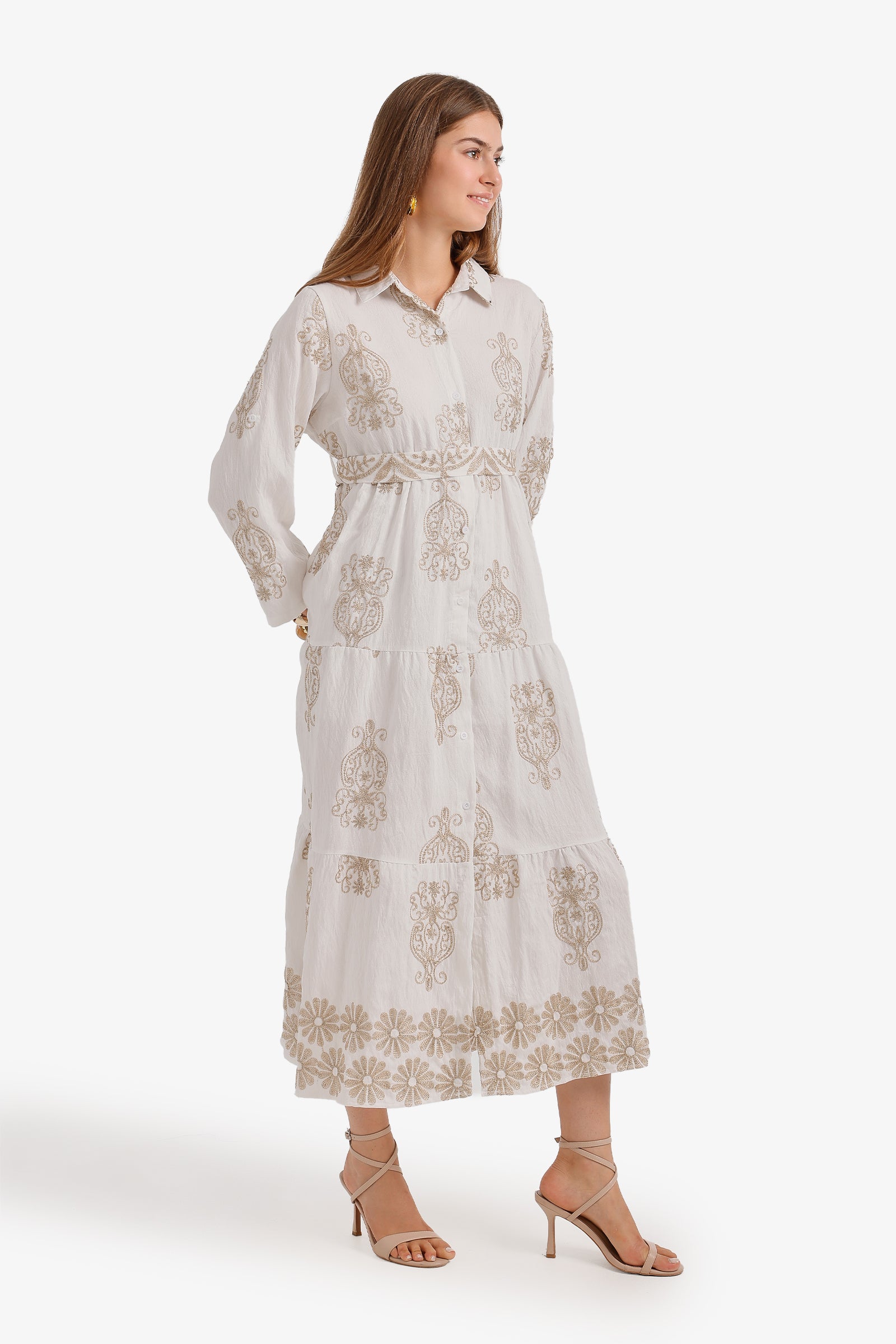 Tiered Midi Dress