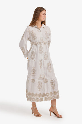 Tiered Midi Dress