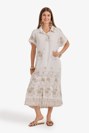 Shirt-Style Midi Dress
