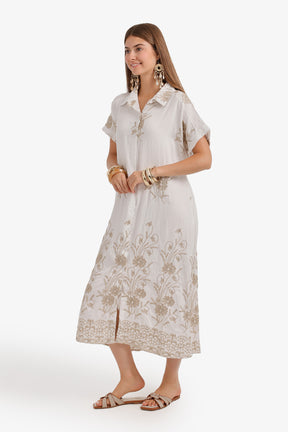 Shirt-Style Midi Dress