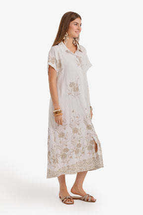Shirt-Style Midi Dress