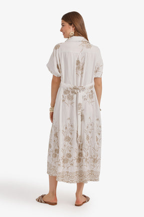 Shirt-Style Midi Dress