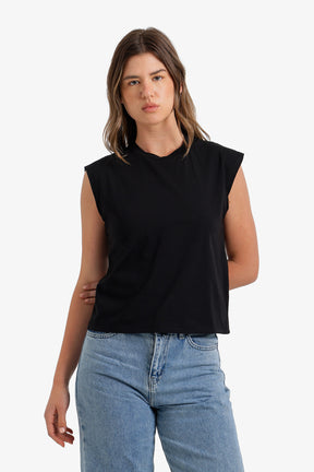 Sleeveless Cropped T-Shirt