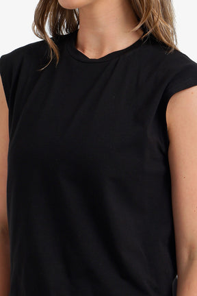 Sleeveless Cropped T-Shirt