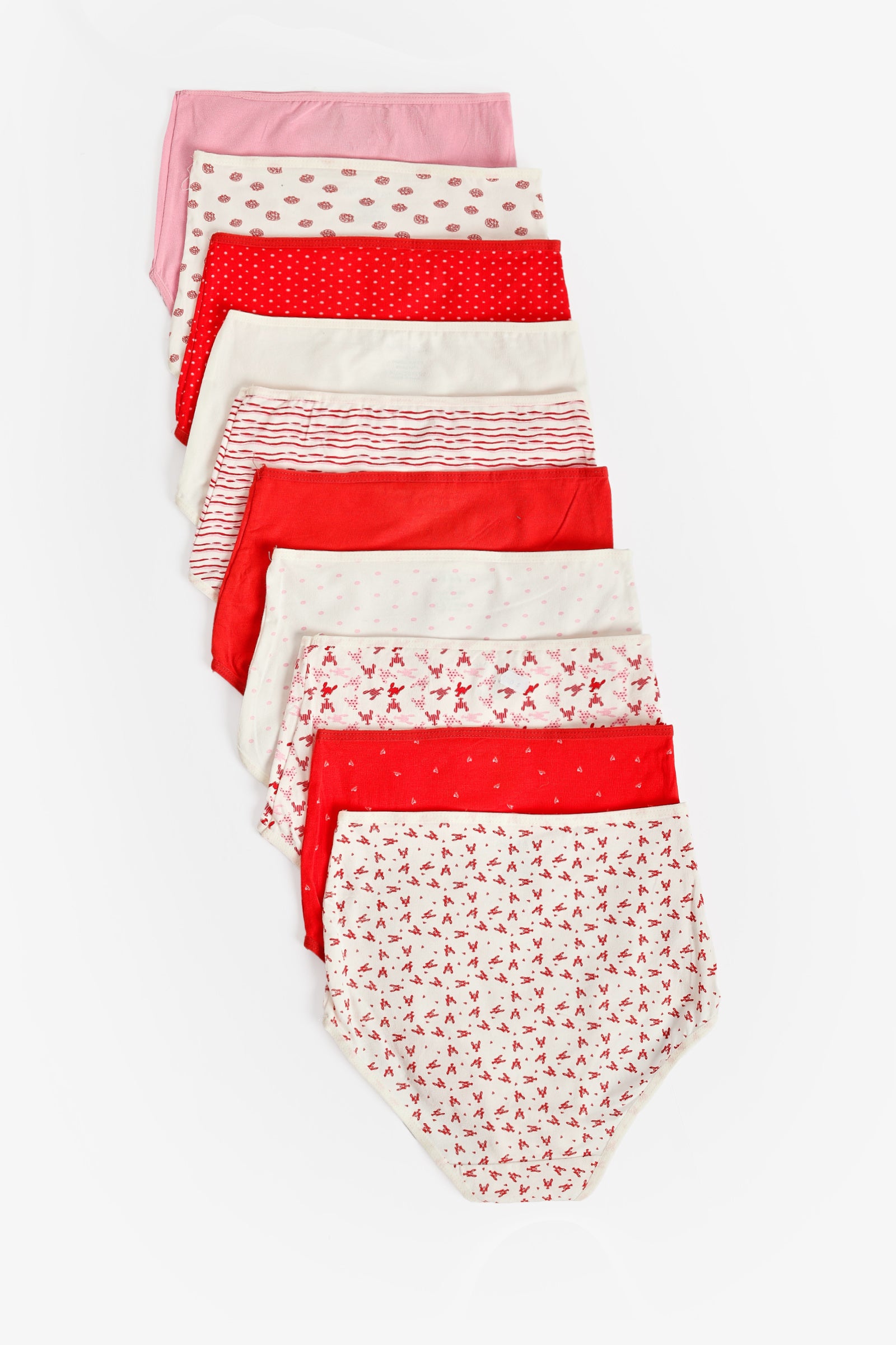 Pack of 10 Colored Full Brief Panties