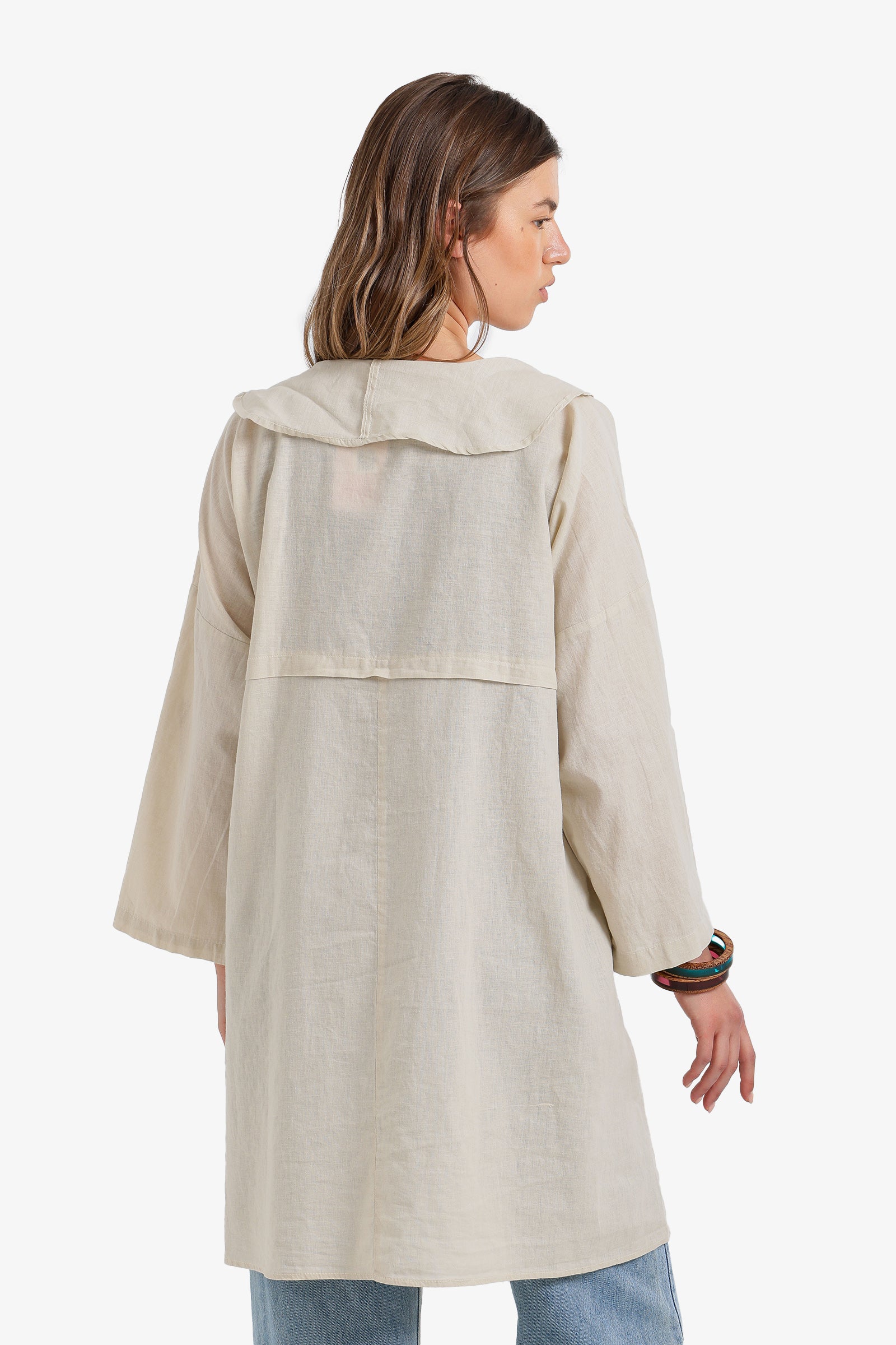 Drawstring Waist Kimono