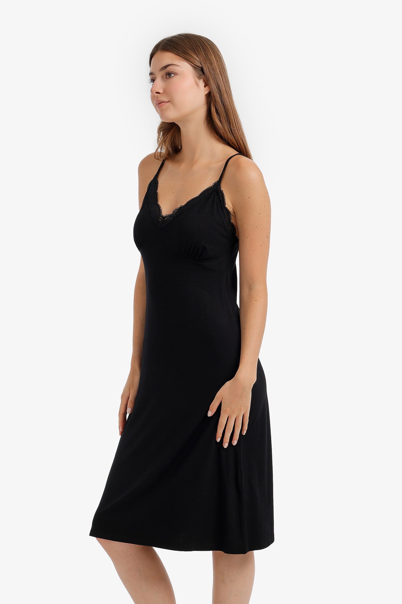 Scalloped-Lace Nightgown