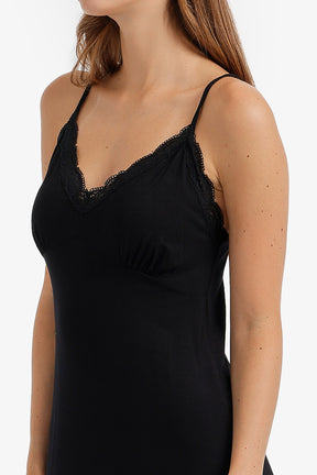 Scalloped-Lace Nightgown