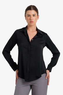 Hidden Placket Shirt