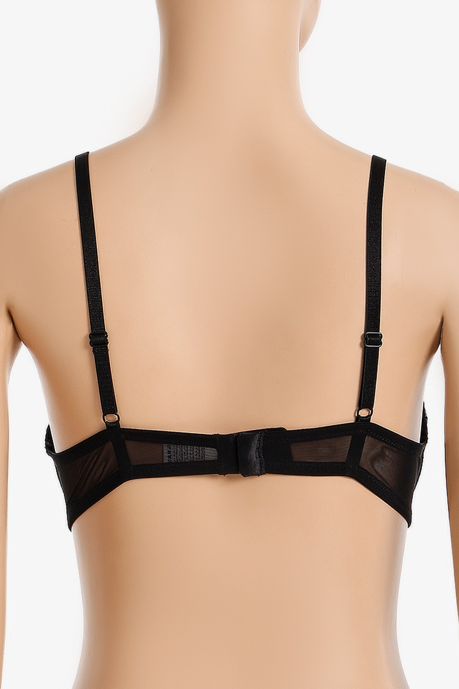 Strappy Floral Lace Bra