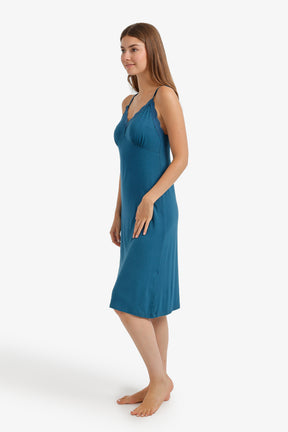 Scalloped-Lace Nightgown
