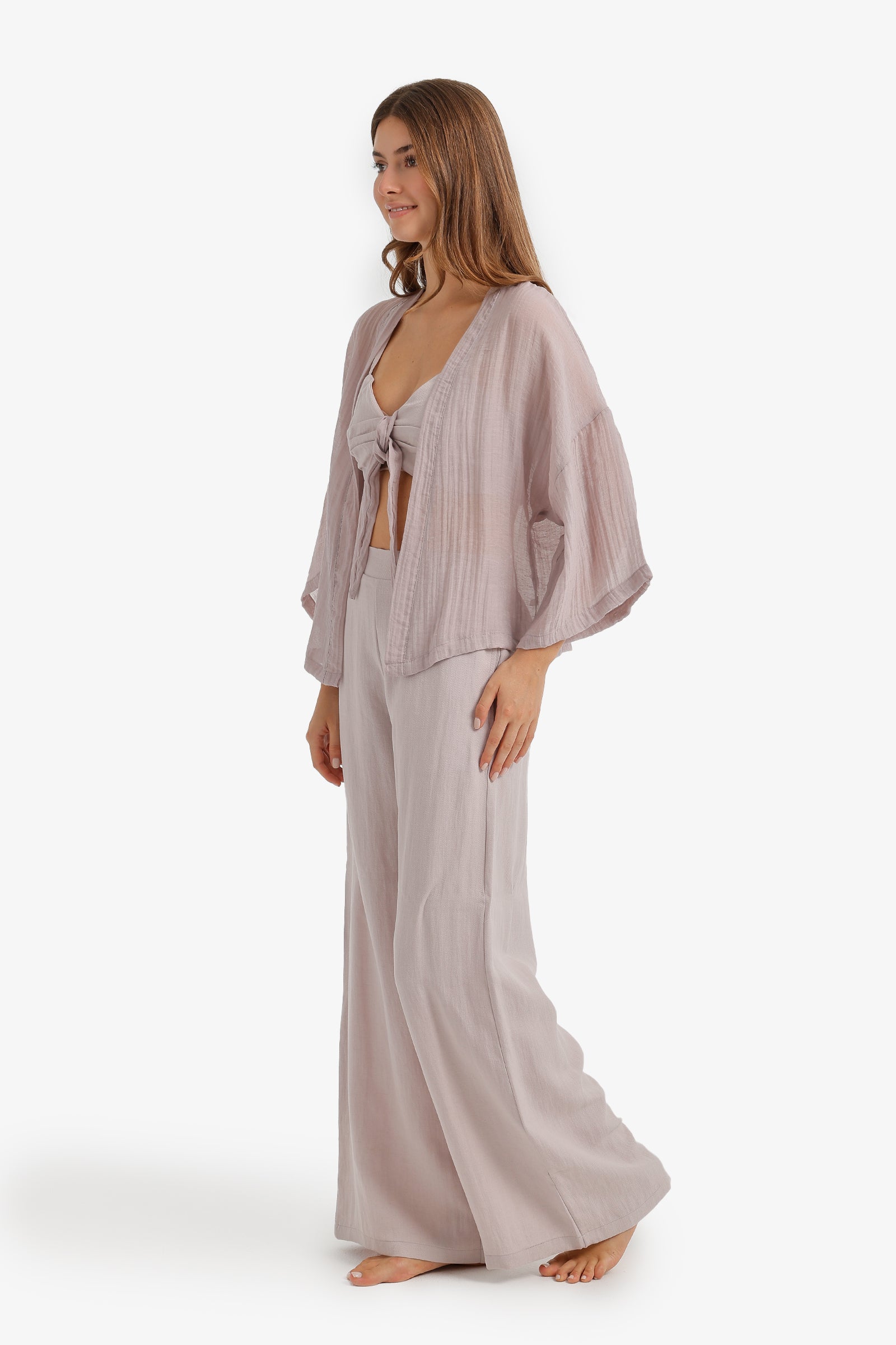 Kimono Style 3-Piece Pyjama