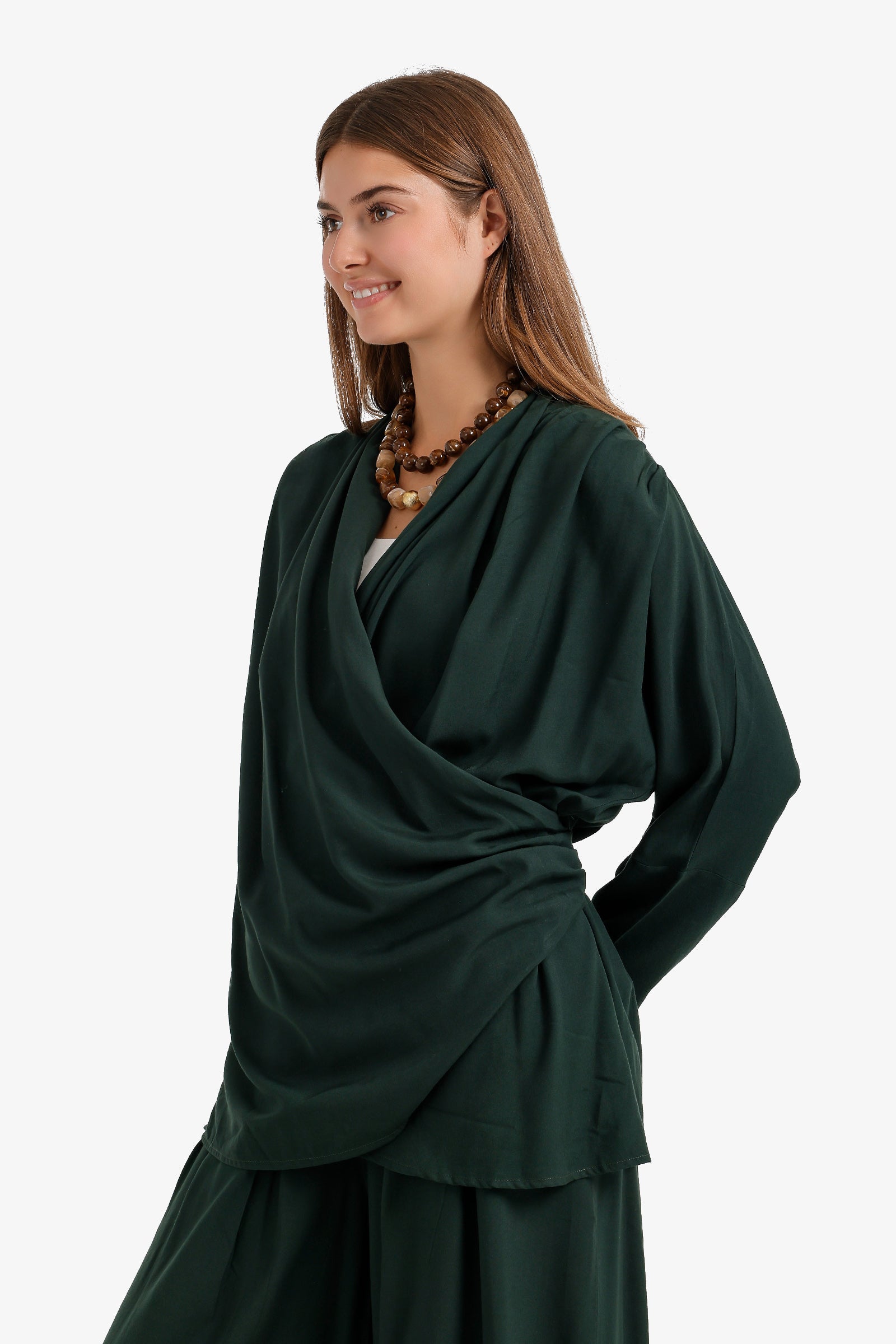 Draped Wrap Cardigan