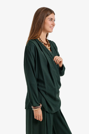 Draped Wrap Cardigan