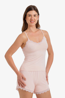 Lace Trim Pyjama Set