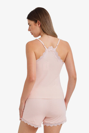 Lace Trim Pyjama Set