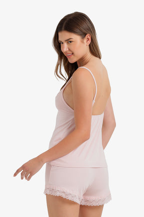 Lace-Trim Pyjama Set