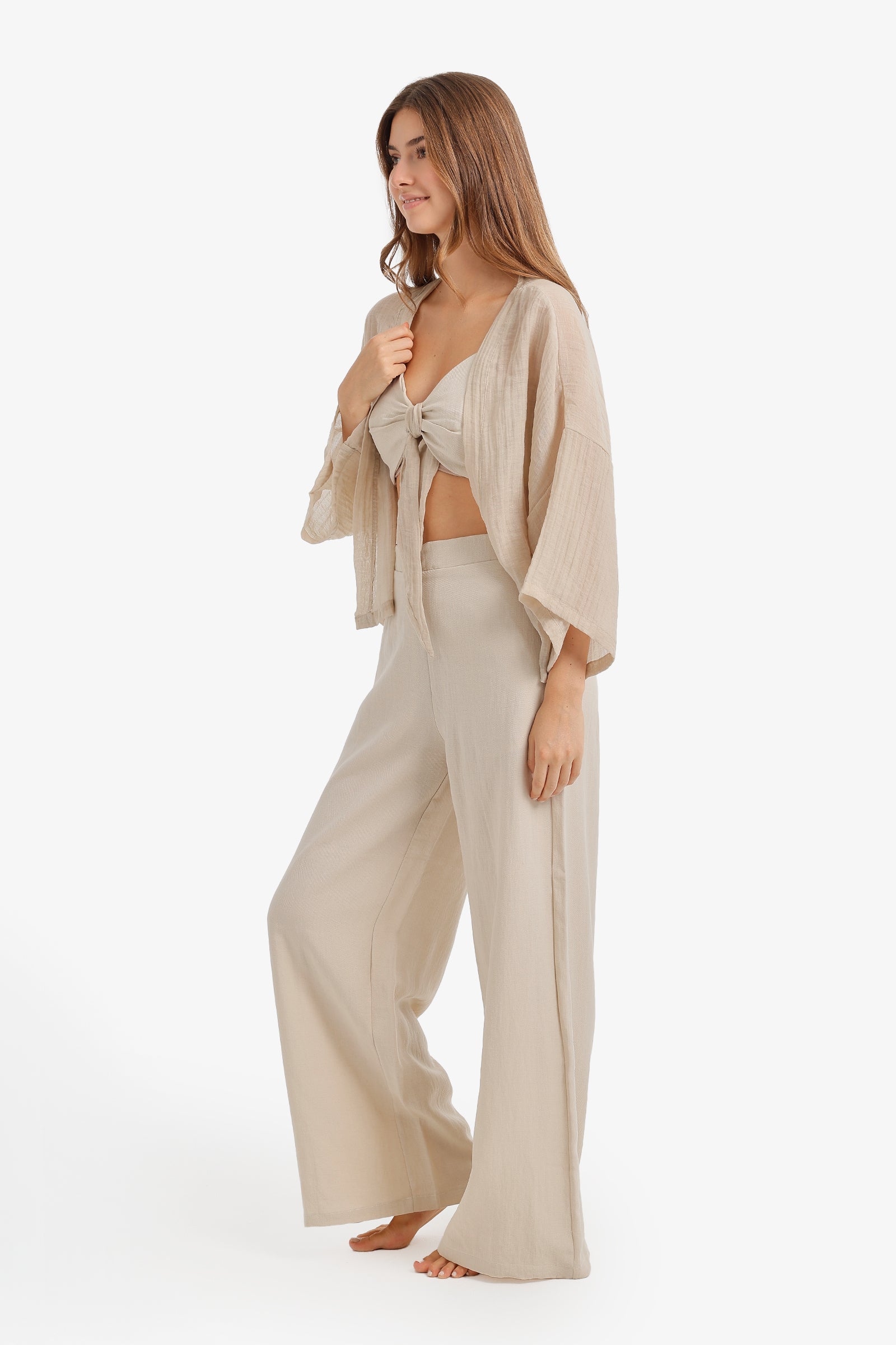 Kimono Style 3-Piece Pyjama