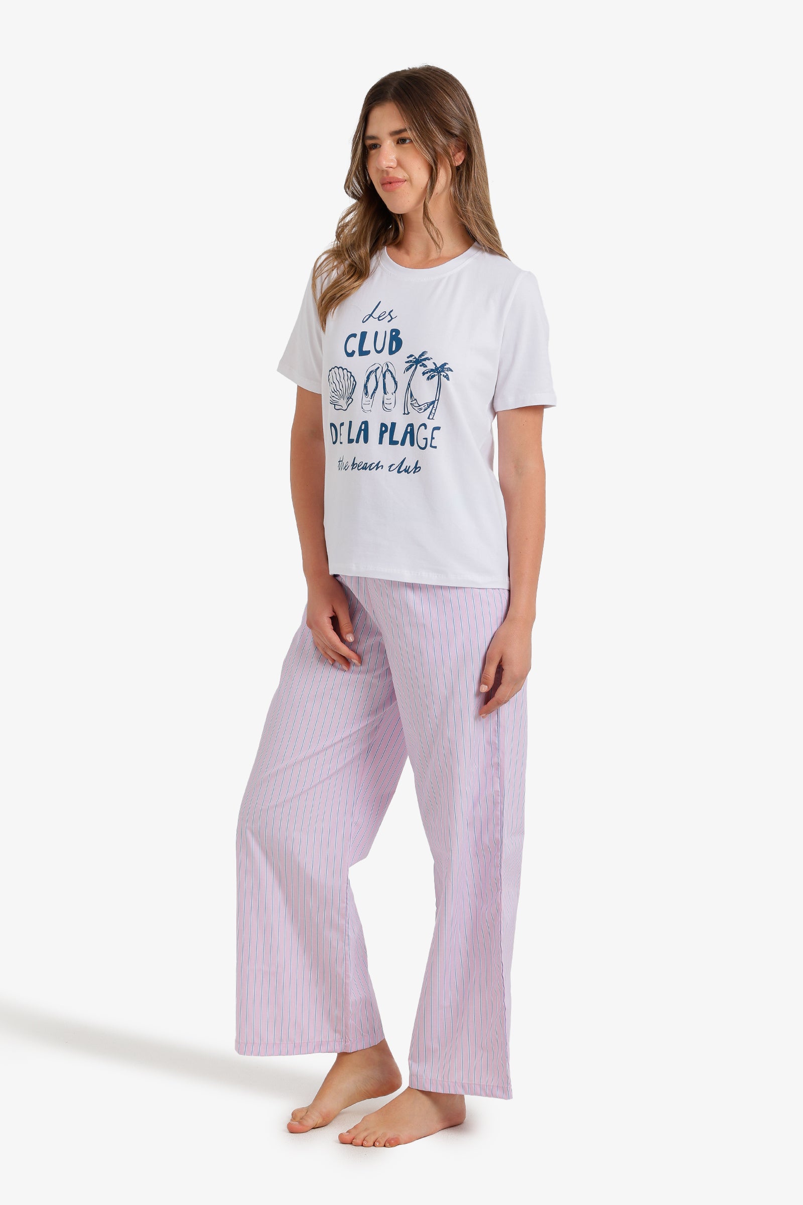 Double-Waistband Pyjama Set