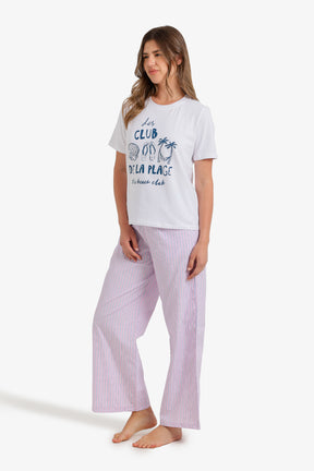 Double-Waistband Pyjama Set