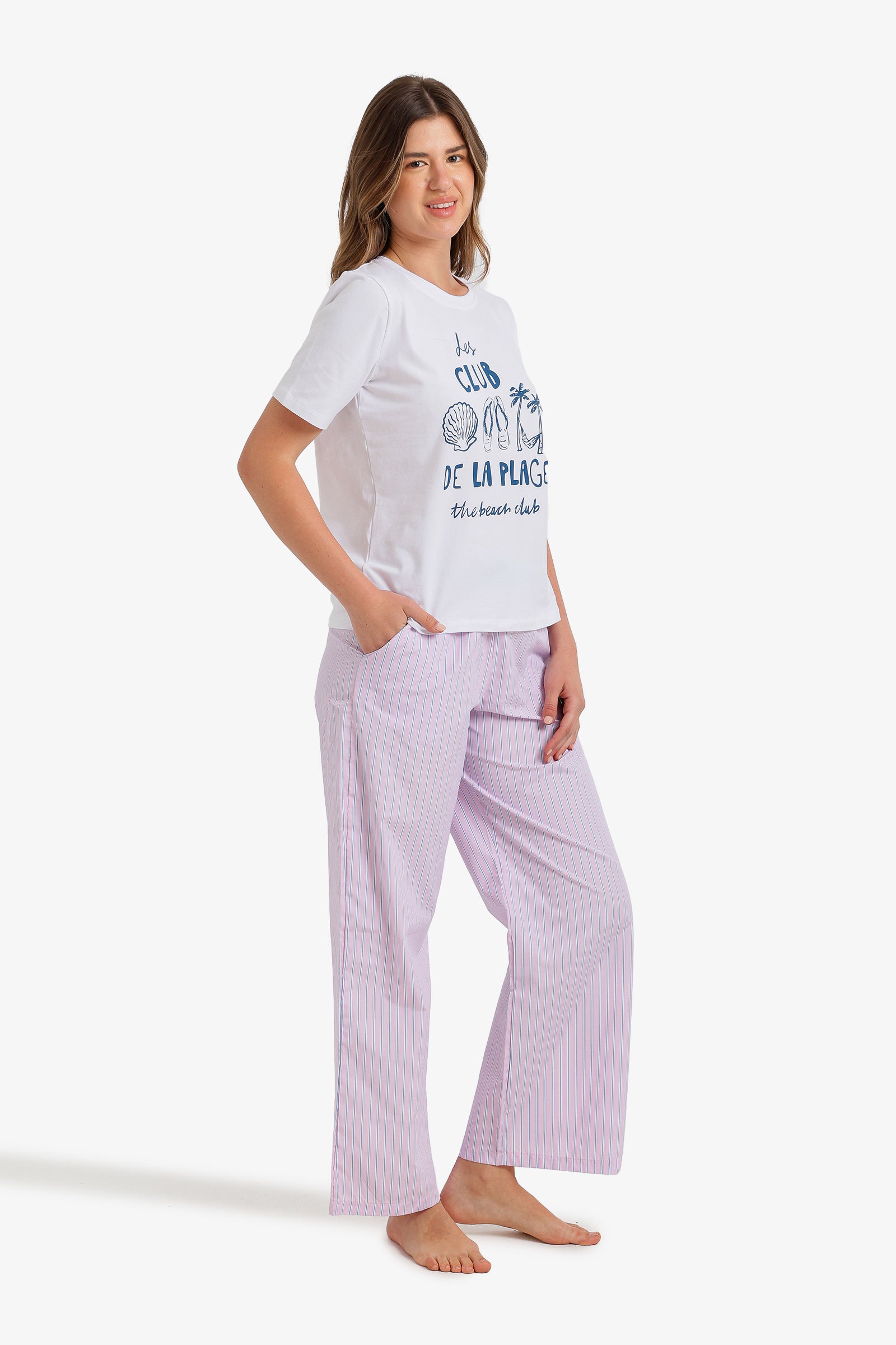 Double-Waistband Pyjama Set