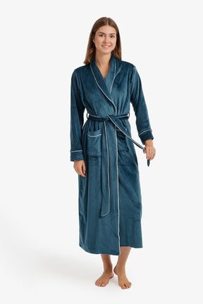 Contrast Pipe Robe