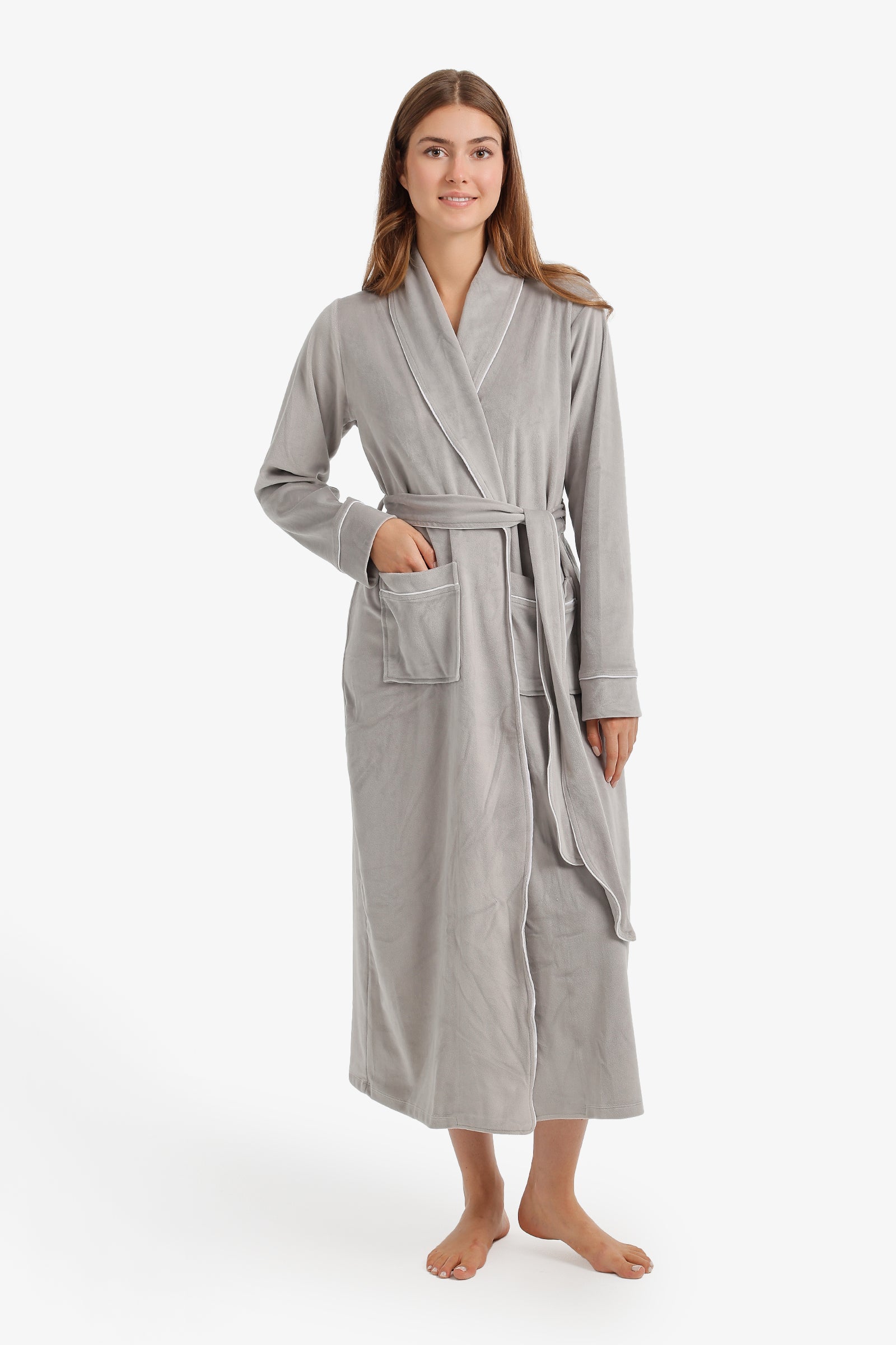 Contrast Pipe Robe