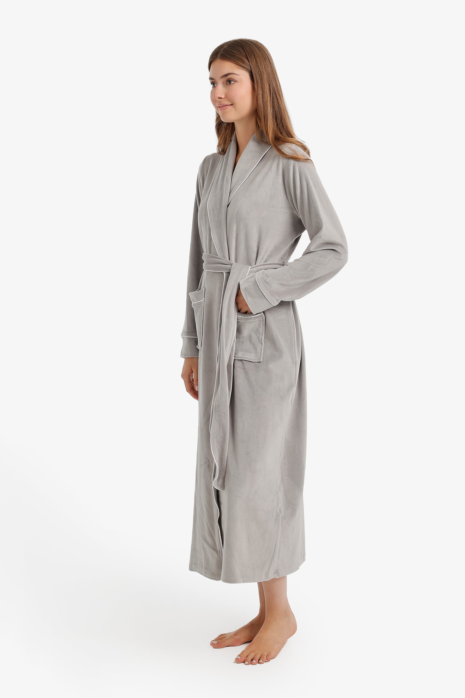 Contrast Pipe Robe