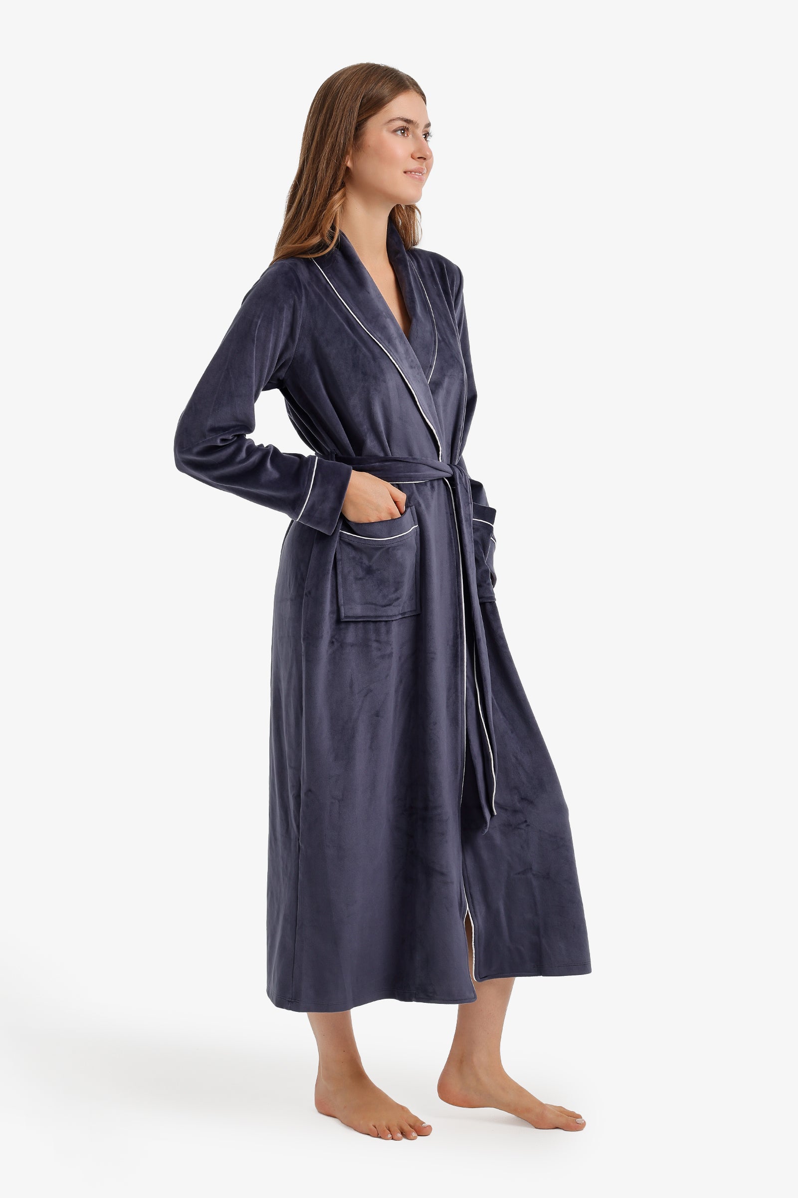 Contrast Pipe Robe