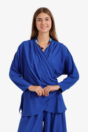 Draped Wrap Cardigan