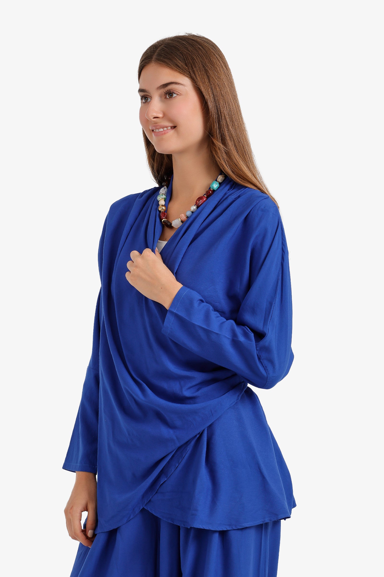 Draped Wrap Cardigan