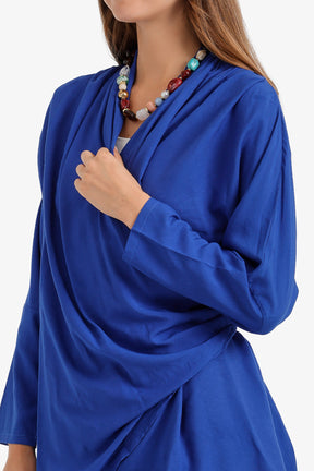 Draped Wrap Cardigan