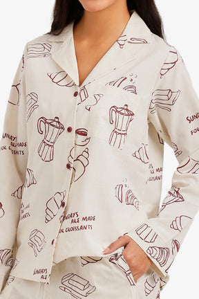 Breakfast Print Pyjama