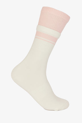 Two-Tone Ribbed Socks