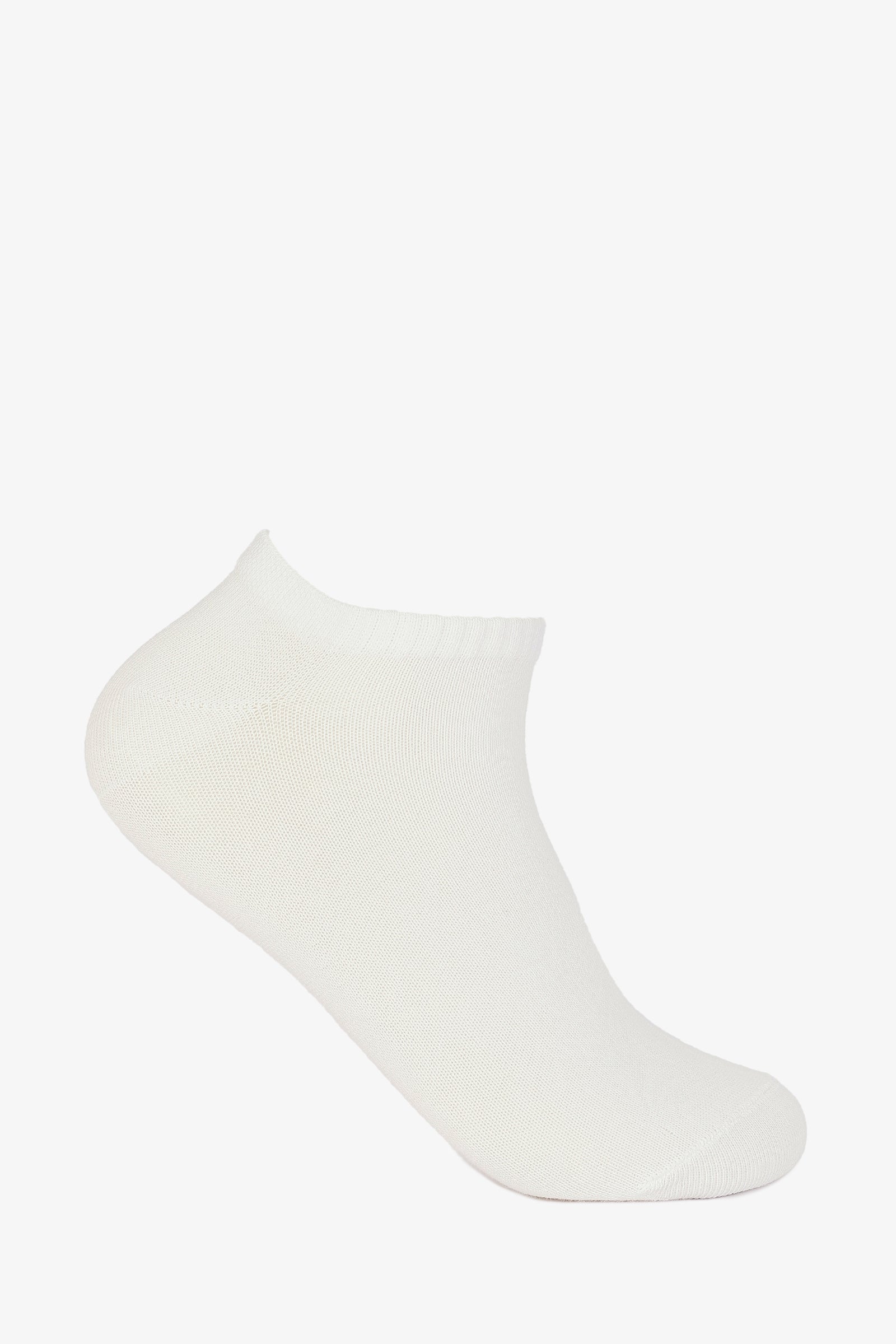 Plain Ankle Socks - 5 Pairs