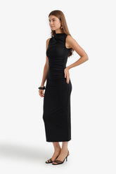 Ruched Sleeveless Dress