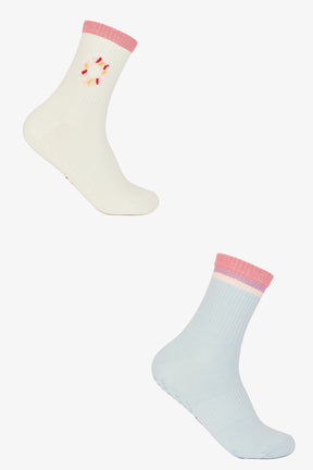Pastel Donut Socks - 2 Pairs
