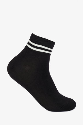 Contrast Striped Socks - 3 Pairs