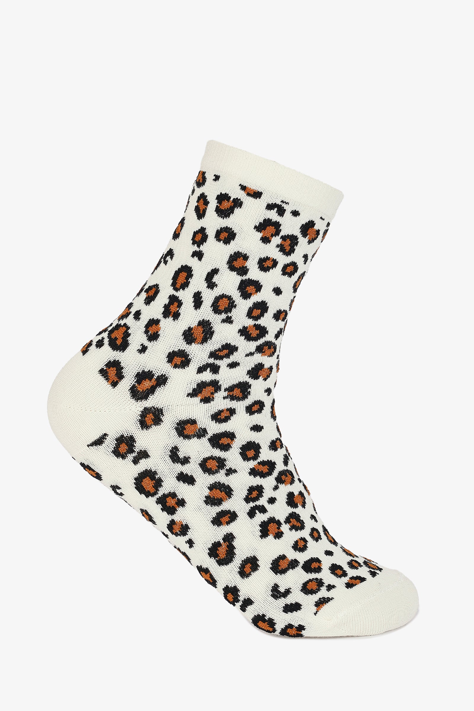 Leopard Crew Socks - 3 Pairs