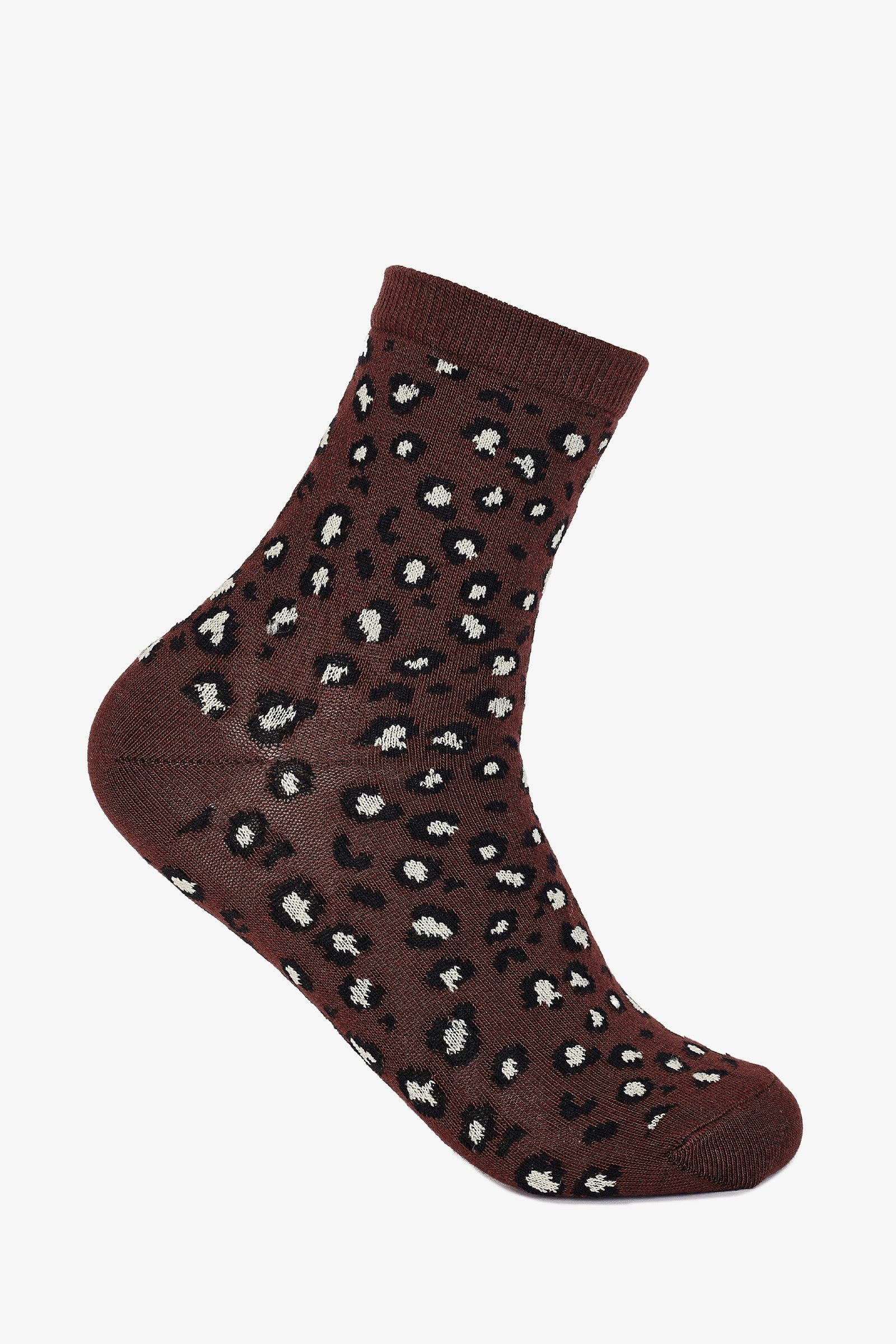 Leopard Crew Socks - 3 Pairs