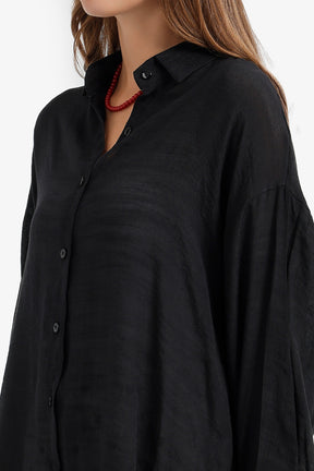 Sheer High-Low Shirt