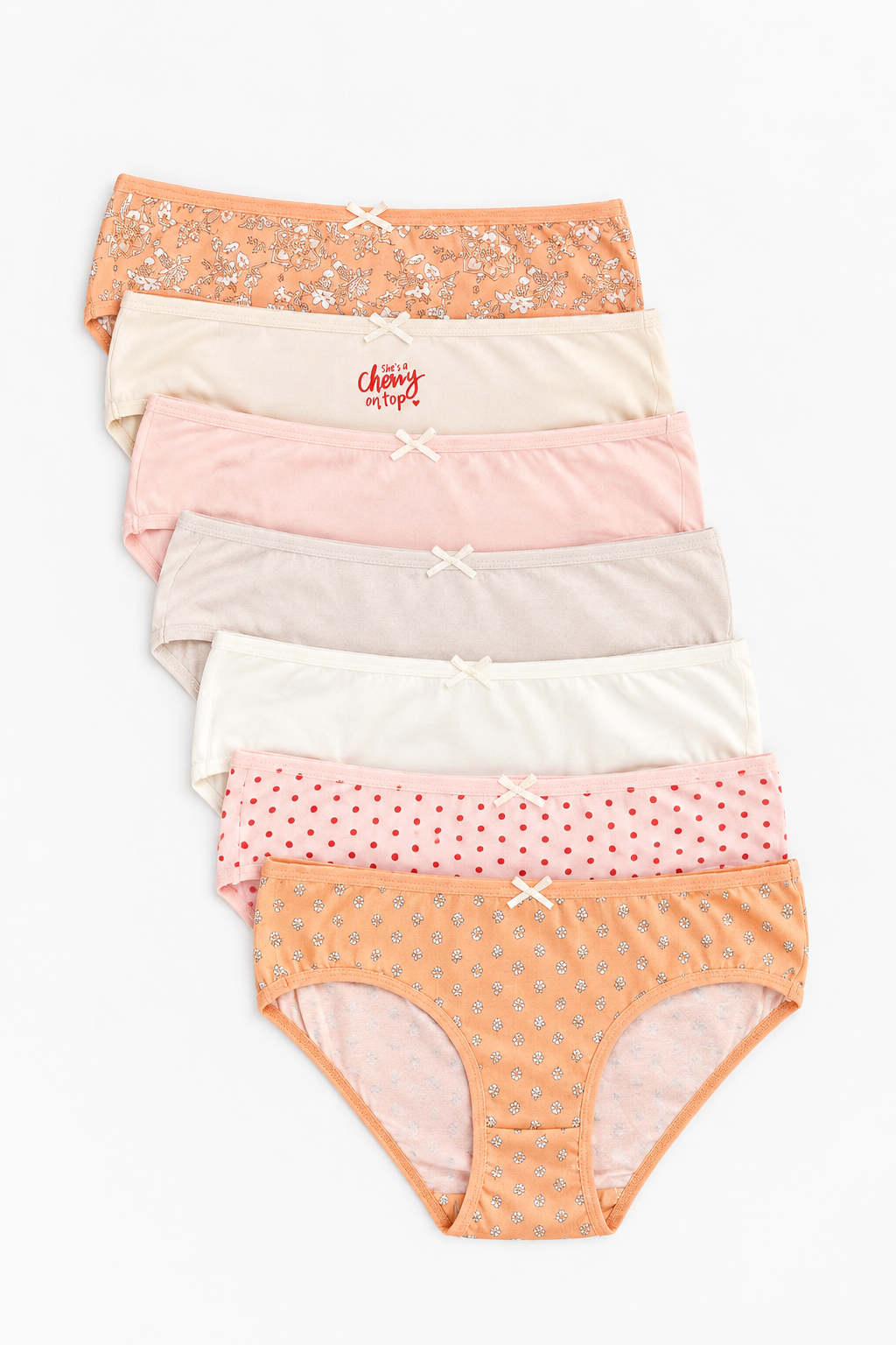 Pack of 7 Colored Bikini Panties