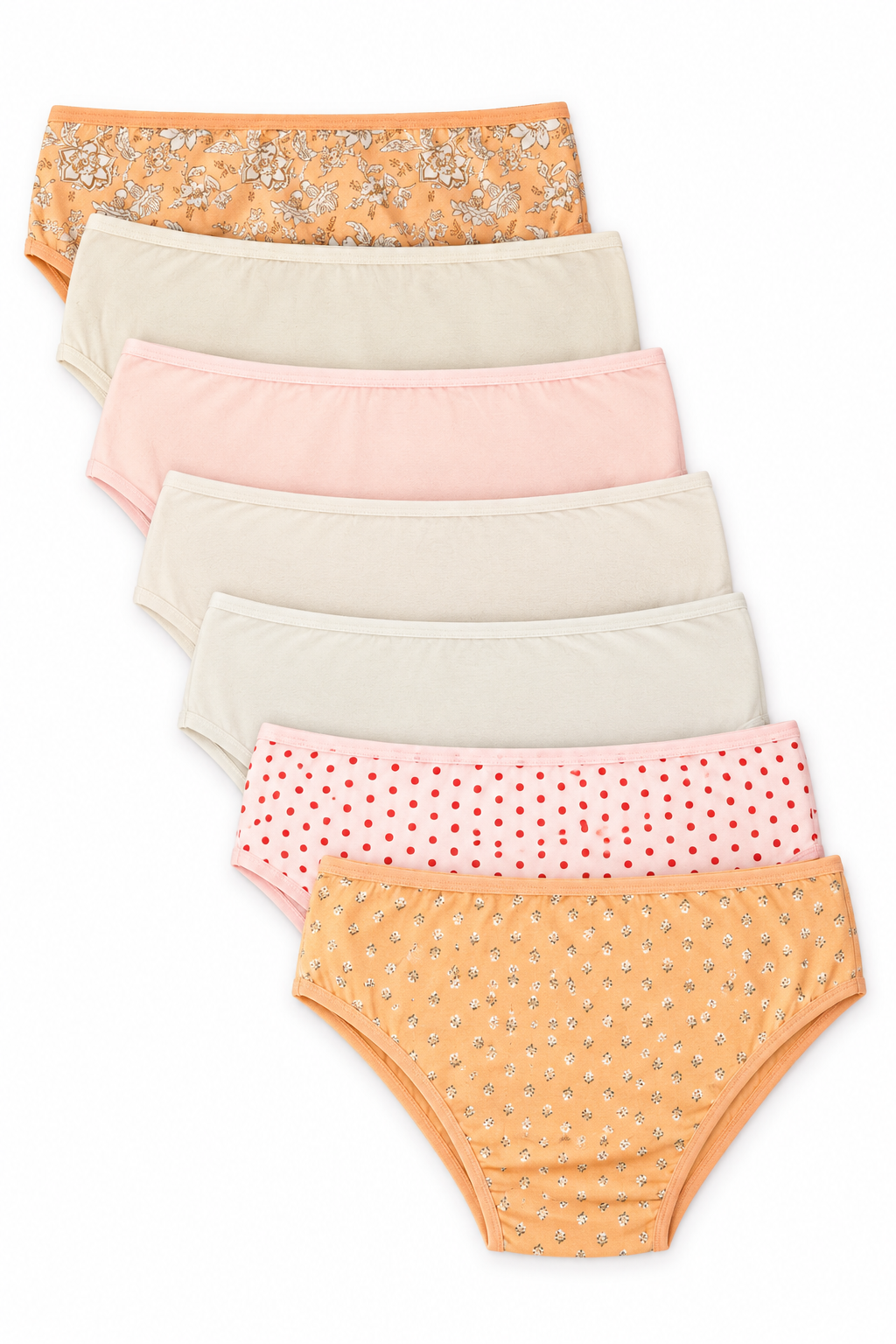 Pack of 7 Colored Bikini Panties