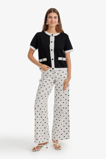 Contrast-Trim Top