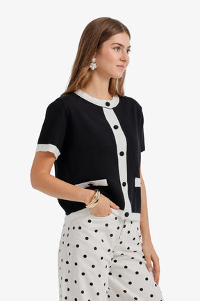 Contrast-Trim Top