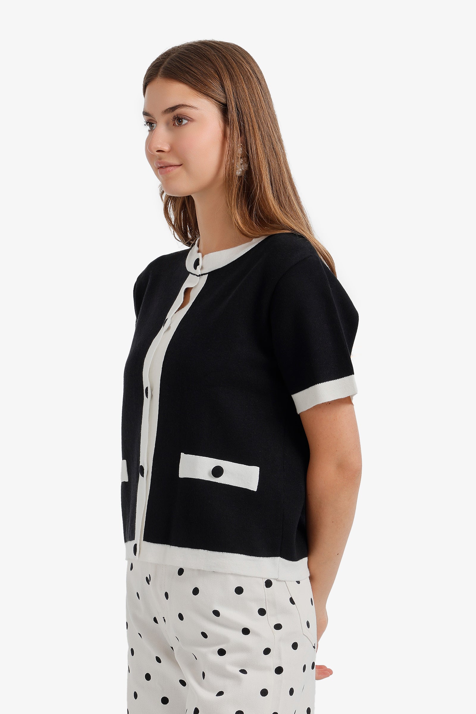 Contrast-Trim Top