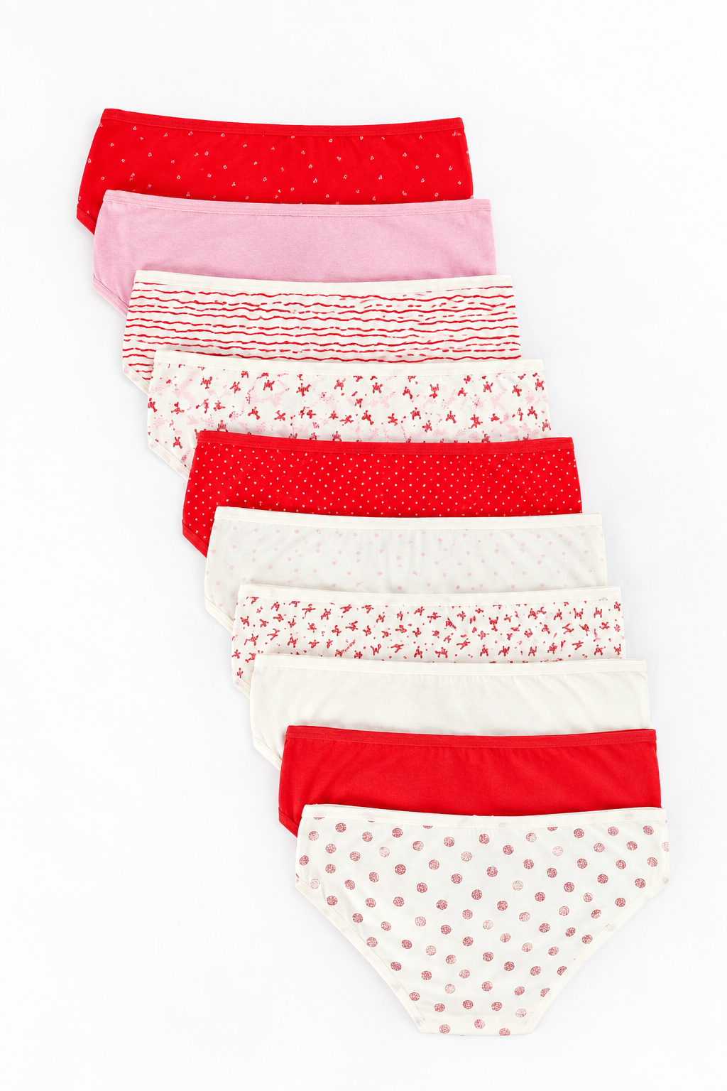 Pack of 10 Colored Bikini Panties