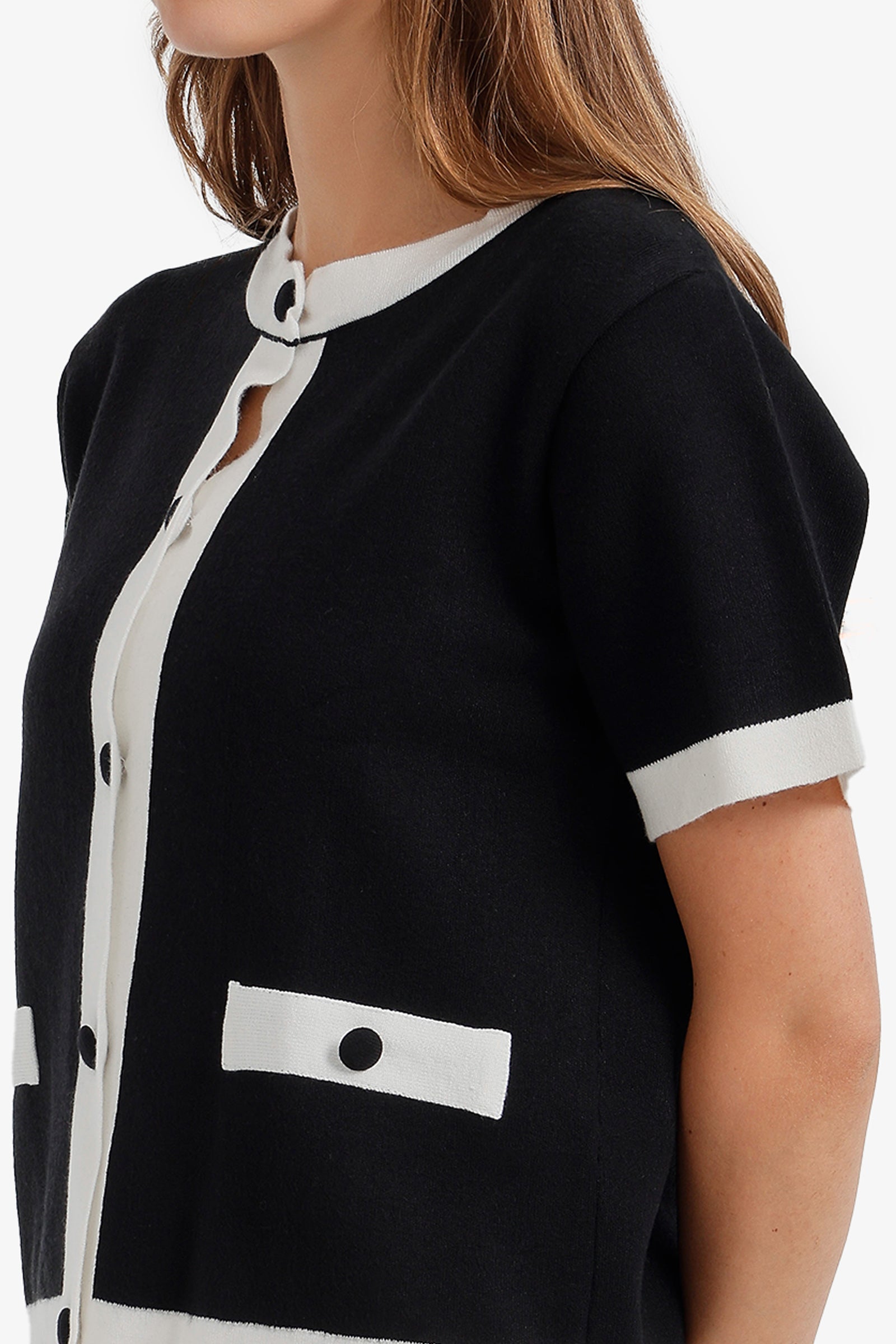 Contrast-Trim Top