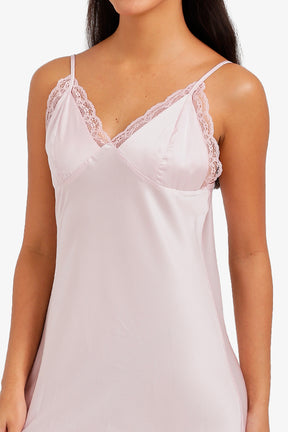 Lace Trim Maxi Nightgown